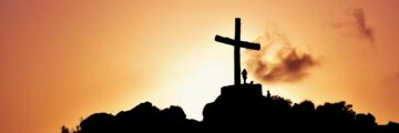 Cross on a hill
