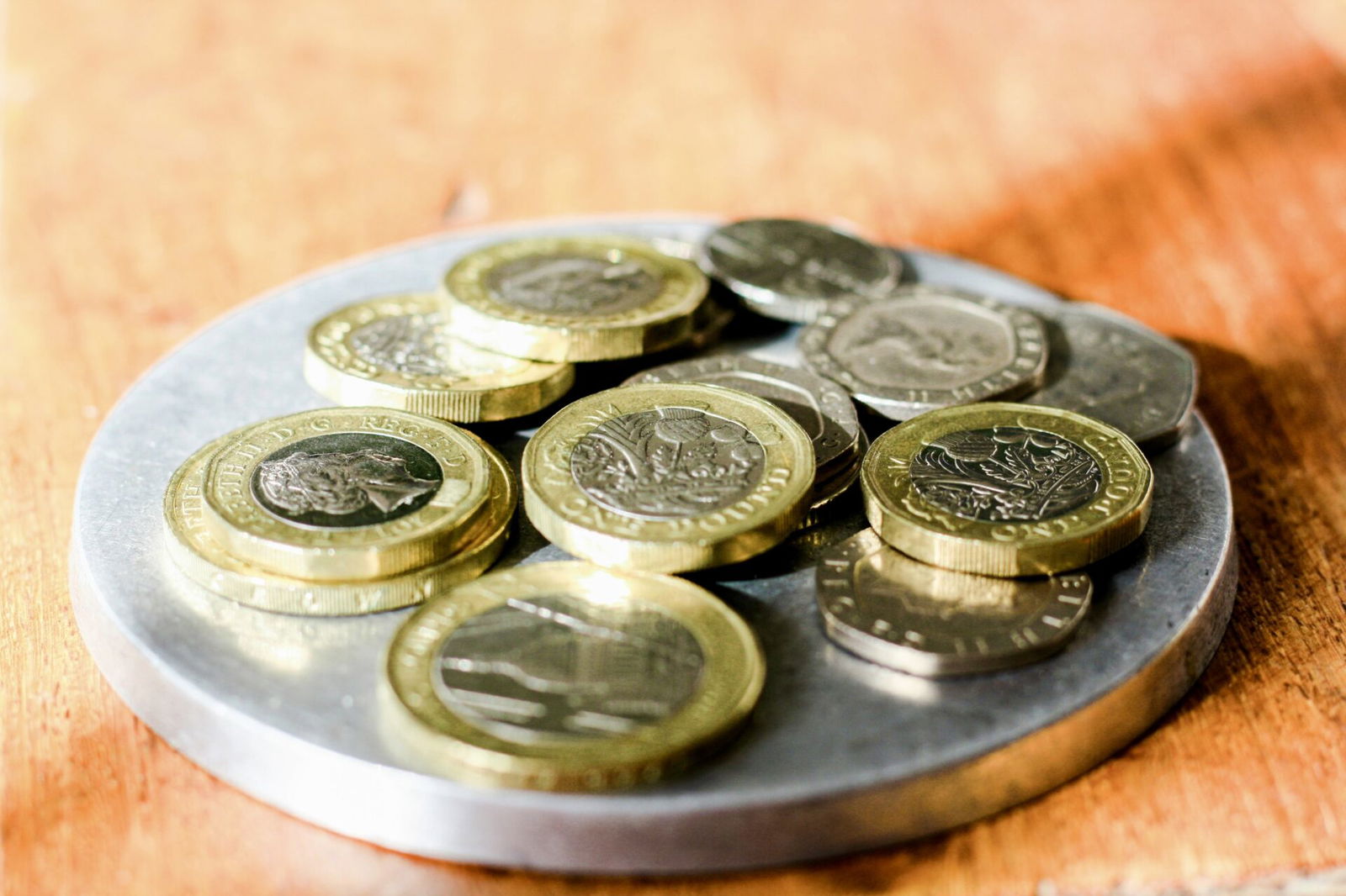 Pile of coins