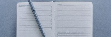 Checklist journal with pen