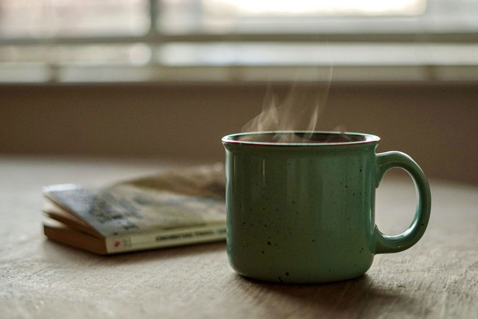 Green cup of tea