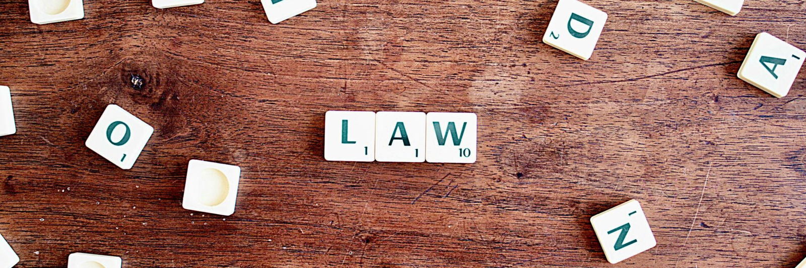 Law scrabble pieces