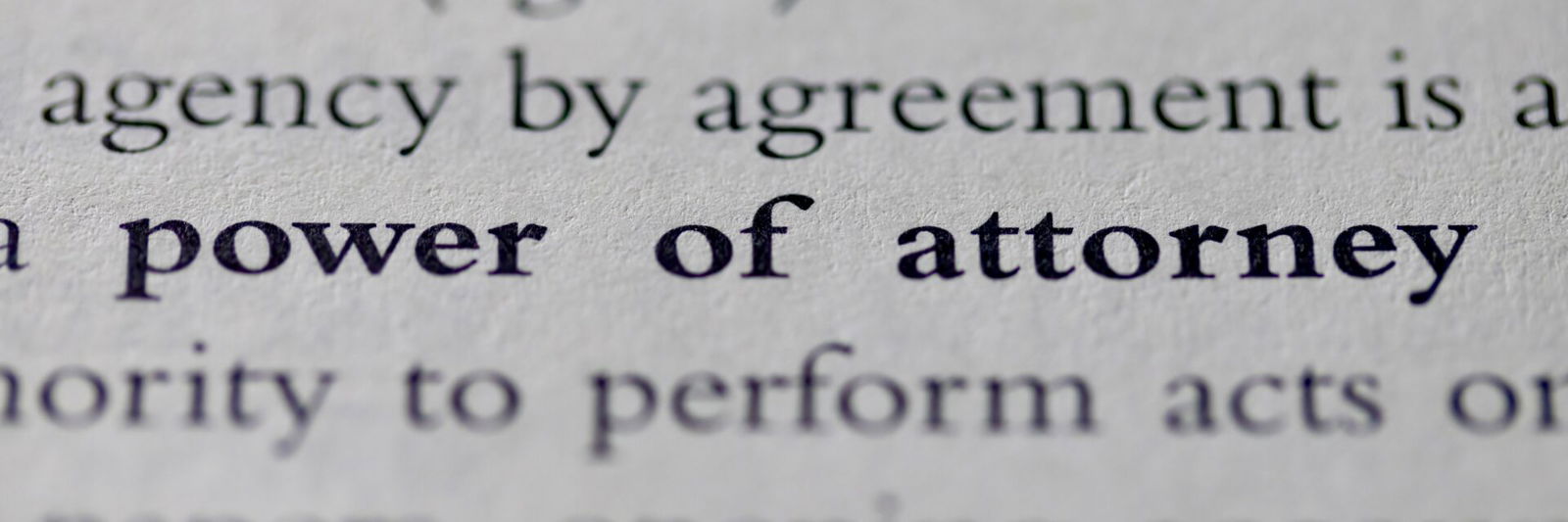 Power of attorney