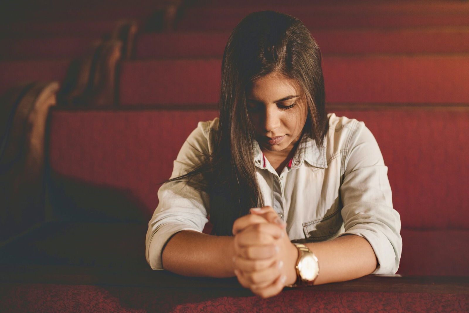 Praying person