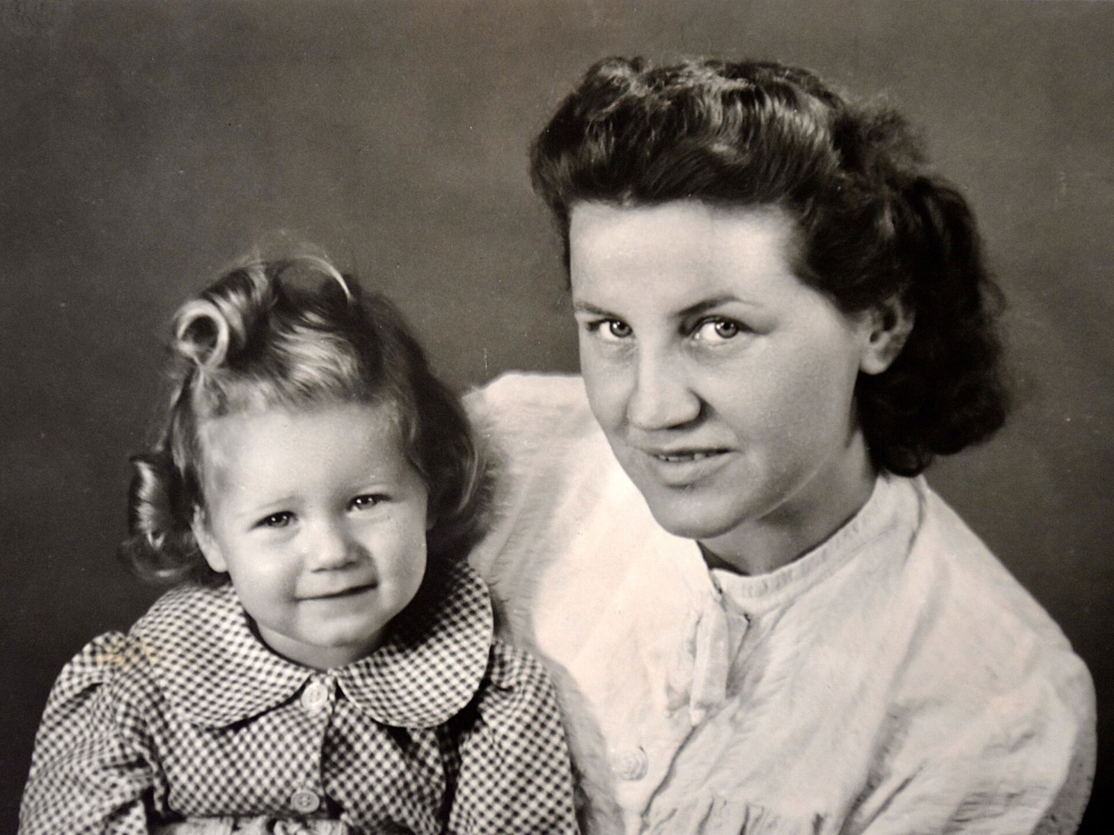 Vintage mother and child